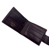 SALVATORE FERRAGAMO GANCINI FLAP LEATHER WALLET