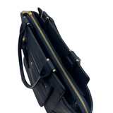 LANVIN EN BLEU NAVY LEATHER TOTE BAG