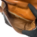 CELINE MACADAM CANVAS CROSSBODY BAG