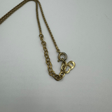 DIOR LARGE CD CLASSIC GOLD NECKLACE
