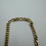 DIOR CD CRYSTAL THICK GOLD NECKLACE