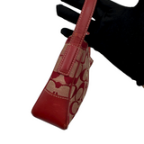 COACH SIGNATURE RED MINI SHOULDER BAG
