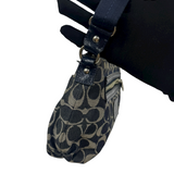 COACH SIGNATURE PATCH BLACK CROSSBODY BAG