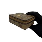 COACH SIGNATURE ZIP COIN CASE