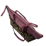 COACH PINK SIGNATURE TOTE BAG