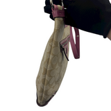 COACH SIGNATURE  MAGENTA TRIM CROSSBODY