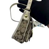 COACH SIGNATURE MINI CROSSBODY WITH SCARF