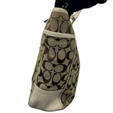 COACH FLORAL APPLIQUÉ SIGNATURE TOTE BAG