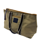 COACH KHAKI STRIPE NYLON TOTE BAG