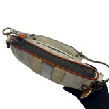 COACH SILVER STRIPE SIGNATURE HOBO BAG