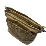 COACH SIGNATURE GOLD SHOULDER BAG