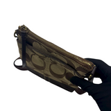 COACH SIGNATURE BROWN CROSSBODY BAG