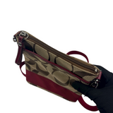 COACH RED STRIPE CROSSBODY BAG