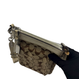 COACH SIGNATURE KHAKI CROSSBODY BAG