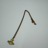 VIVIENNE WESTWOOD PINK & YELLOW ENAMEL ORB NECKLACE