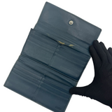 COACH NAVY SIGNATURE LONG WALLET
