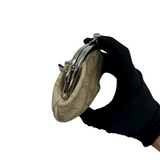 COACH STRIPE SIGNATURE KISSLOCK COIN PURSE