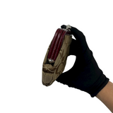 COACH BROWN SIGNATURE KISSLOCK COIN PURSE