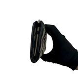 COACH BLACK & RED SIGNATURE LONG WALLET