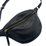 KATE SPADE BLACK LEATHER BELT BAG
