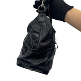 COACH BLACK LEATHER LARGE TOTE BAG