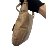 COACH TAN LEATHER HOBO BAG