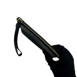 COACH BLACK LEATHER WRISTLET