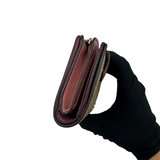 COACH SIGNATURE KHAKI & BLUSH SMALL WALLET