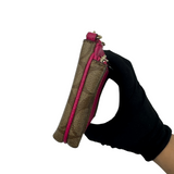 COACH SIGNATURE KHAKI & PINK COIN PURSE