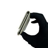 PRADA GREY PATENT LEATHER KEY WALLET