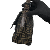 FENDI ZUCCA BROWN SHOULDER BAG