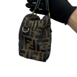 FENDI ZUCCA MINI BOSTON HANDBAG