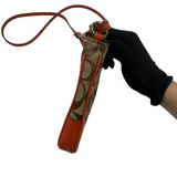 COACH TAN & ORANGE SIGNATURE STRIPE CROSSBODY