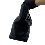 COACH BLACK LEATHER TOTE BAG