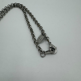 VIVIENNE WESTWOOD ENAMEL GREEN SATURN NECKLACE