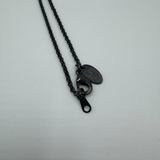 VIVIENNE WESTWOOD BLACK HEART & BOW NECKLACE