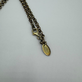 VIVIENNE WESTWOOD GOLD BAS RELIEF CRYSTAL NECKLACE