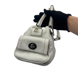 COACH SOHO BOSTON BOWLING WHITE HANDBAG