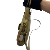 COACH TAN LEATHER HIPPIE FLAP CROSSBODY BAG