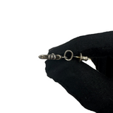 CHROME HEARTS BABY FAT CROSS DIAMOND DROP EARRING