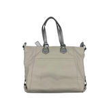 COACH ASHLEY IVORY LEATHER TOTE BAG