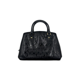 COACH SIGNATURE GLOSSY LEATHER SATCHEL