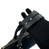 GUCCI GG BLACK CANVAS ABBEY TOTE BAG