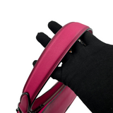 COACH MAGENTA LEATHER HOBO BAG WITH SCARF