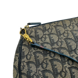 DIOR NAVY TROTTER MINI SADDLE BAG