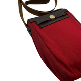 HERMÈS RED CANVAS CROSSBODY BAG