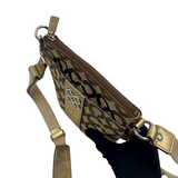 COACH SIGNATURE GOLD STRIPE CROSSBODY BAG