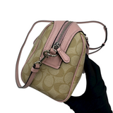 COACH SIGNATURE PINK SATCHEL BAG
