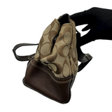 COACH SIGNATURE TURNLOCK SATCHEL BAG