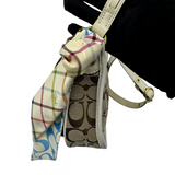 COACH SIGNATURE MINI CROSSBODY WITH SCARF